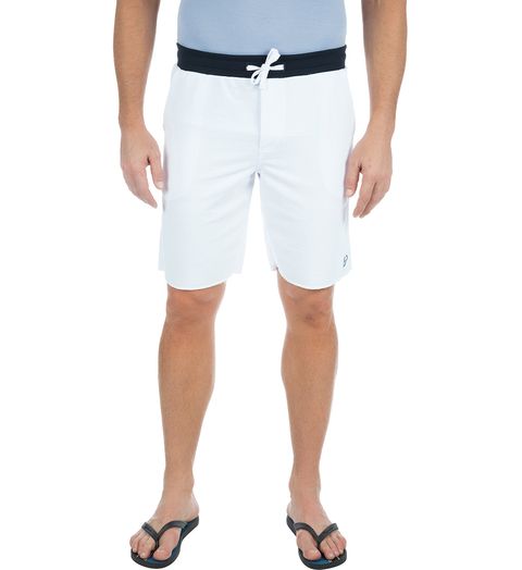 Bermuda-Masculina-Lisa-em-Moletom-Branca-