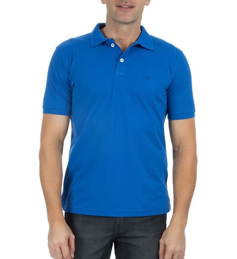 Camisa-Polo-Masculina-Lisa-Azul-