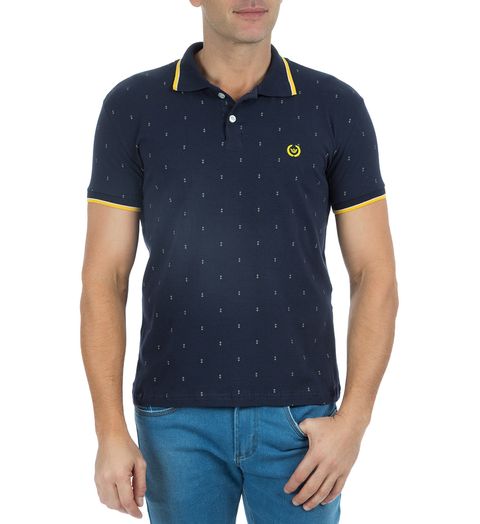 Camisa-Polo-Masculina-Estampada-Azul-