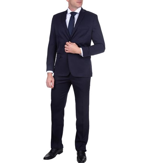 Terno Masculino Azul Marinho Maquinetado Menor preço em Terno Masculino Azul Marinho Maquinetado