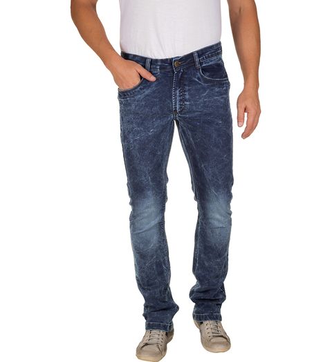 Calca-Jeans-Masculina-Azul-Escuro-Texturizada