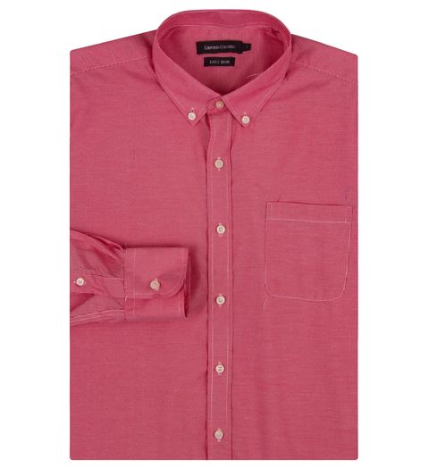 Camisa Social Masculina Vermelha Listrada Menor preço em Camisa Social Masculina Vermelha Listrada