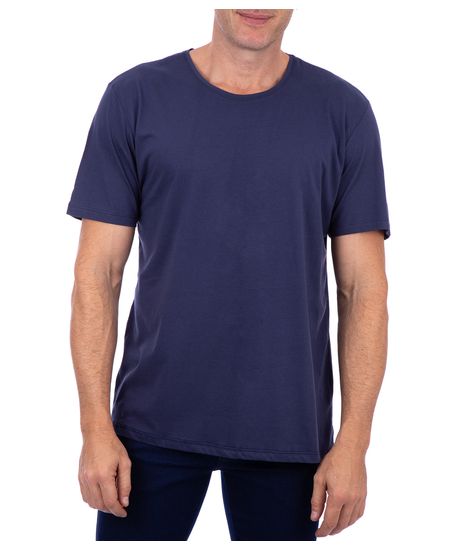 Camiseta-Basica-Meia-Malha-Com-Logo-Azul-Noite