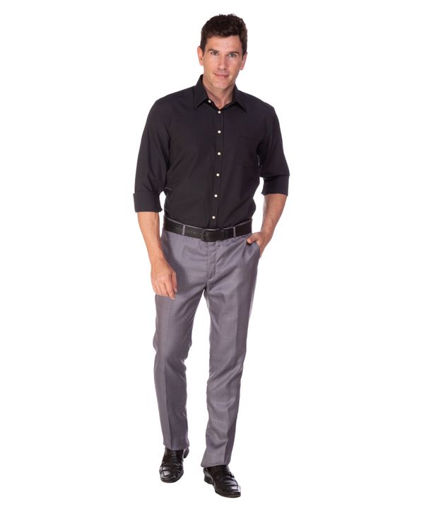 camisa social preta colombo