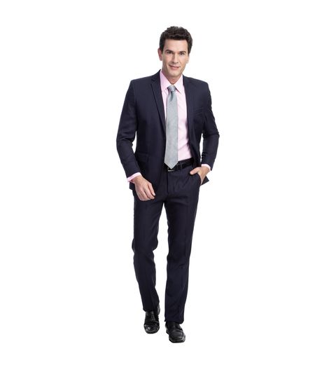 Terno Masculino Azul Marinho Detalhado Menor preço em Terno Masculino Azul Marinho Detalhado