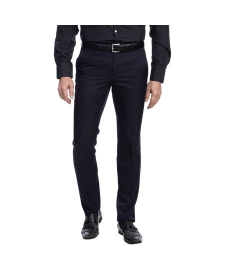 Homem vestindo calça social masculina azul marinho | Camisaria Colombo