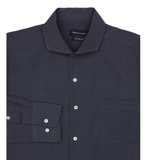 Camisa Social Masculina Cinza Chumbo Lisa Menor preço em Camisa Social Masculina Cinza Chumbo Lisa