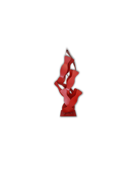 escultura de chão trama vermelha | Camisaria Colombo